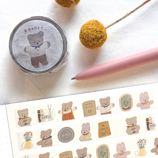 Ranmyu / Washi Tape - Happy Bears