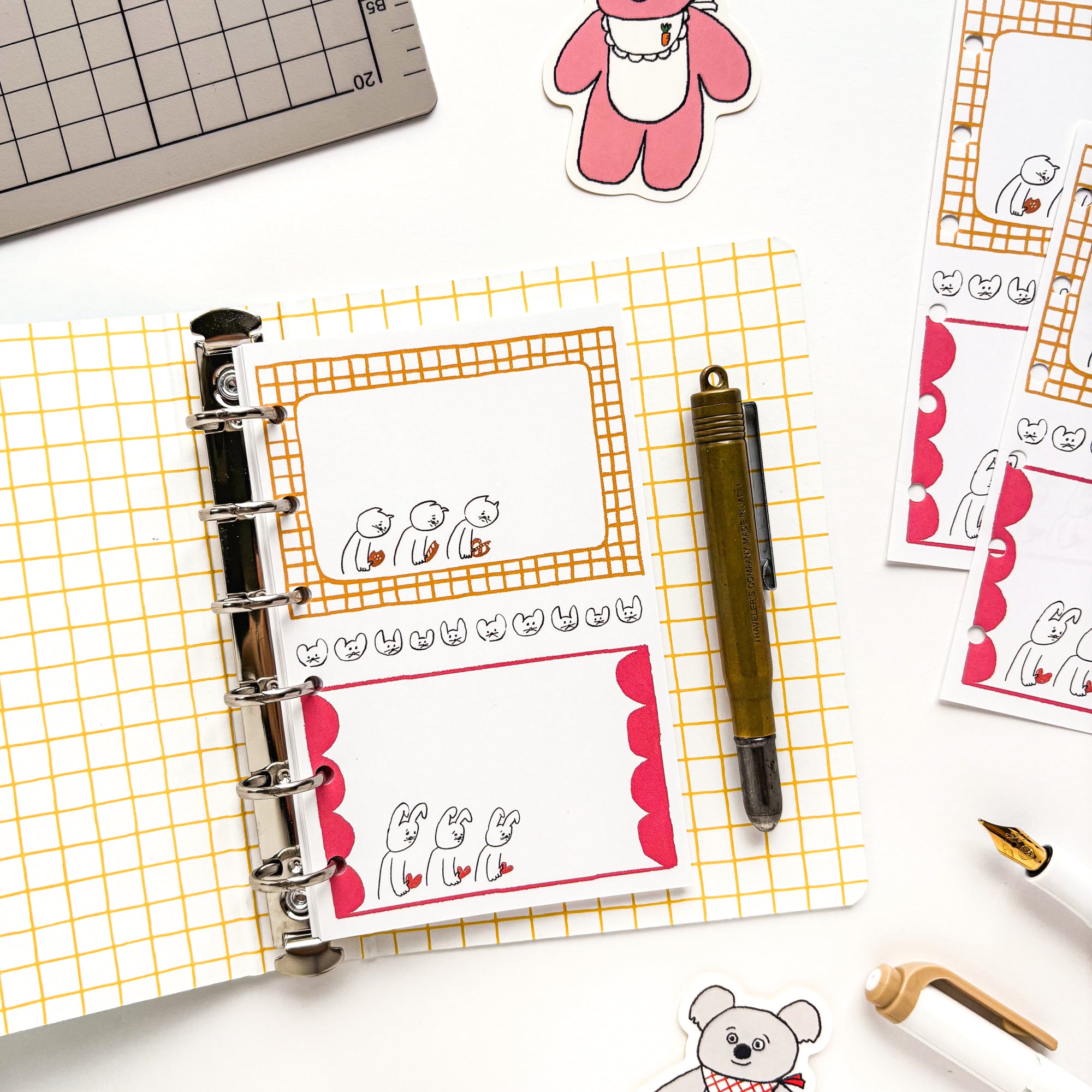 Nico Recipe / M6 Paper Ring Binder - Sweets Time