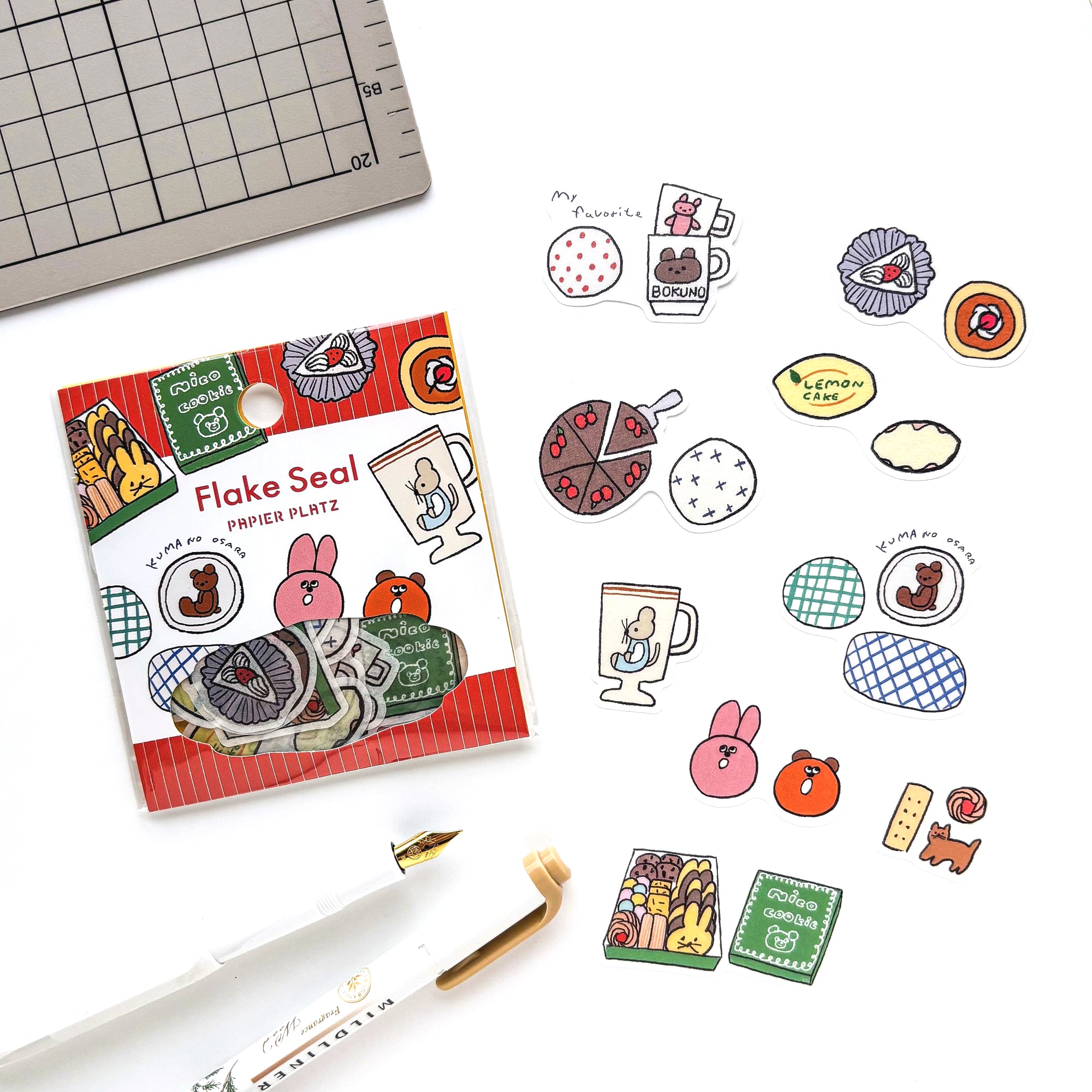 Nico Recipe / Flake Stickers - Sweets and Plates