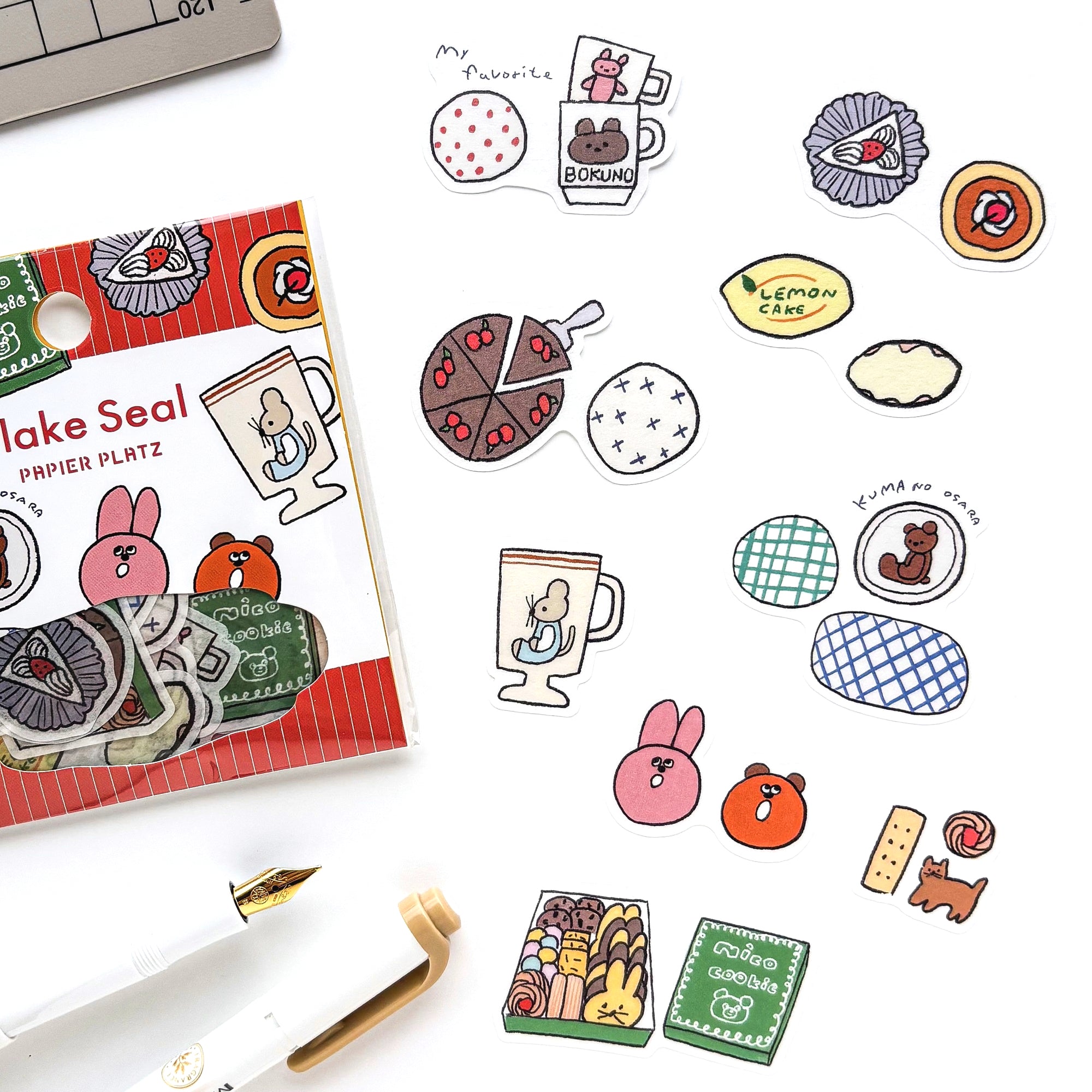 Nico Recipe / Flake Stickers - Sweets and Plates