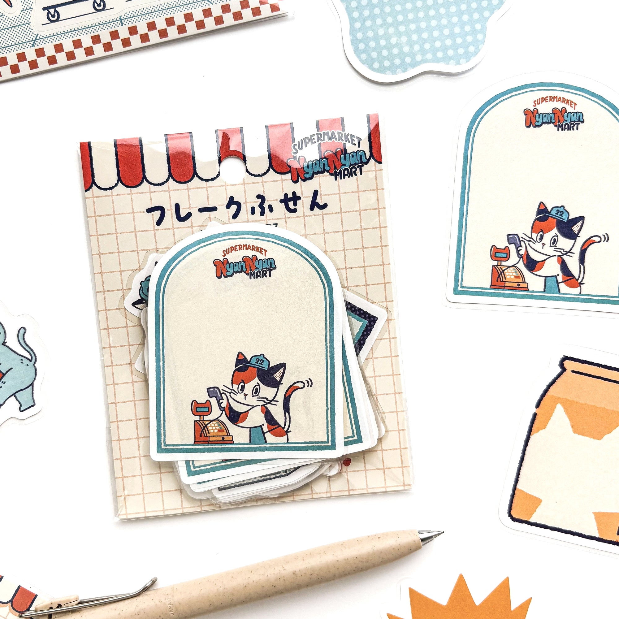 Obi1 / Nyan Nyan MART Flake Sticky Notes - Wednesday