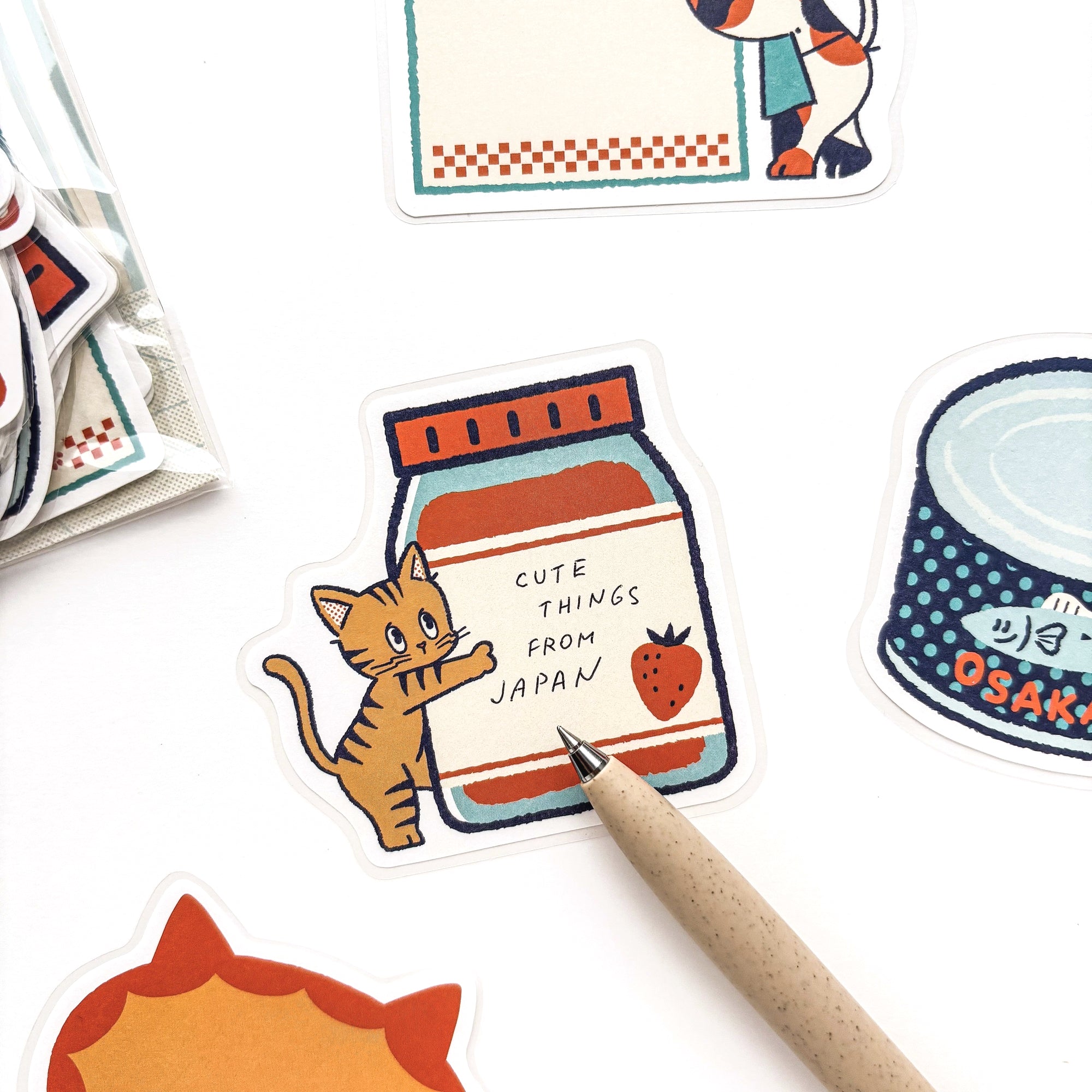 Obi1 / Nyan Nyan MART Flake Sticky Notes - Sunday