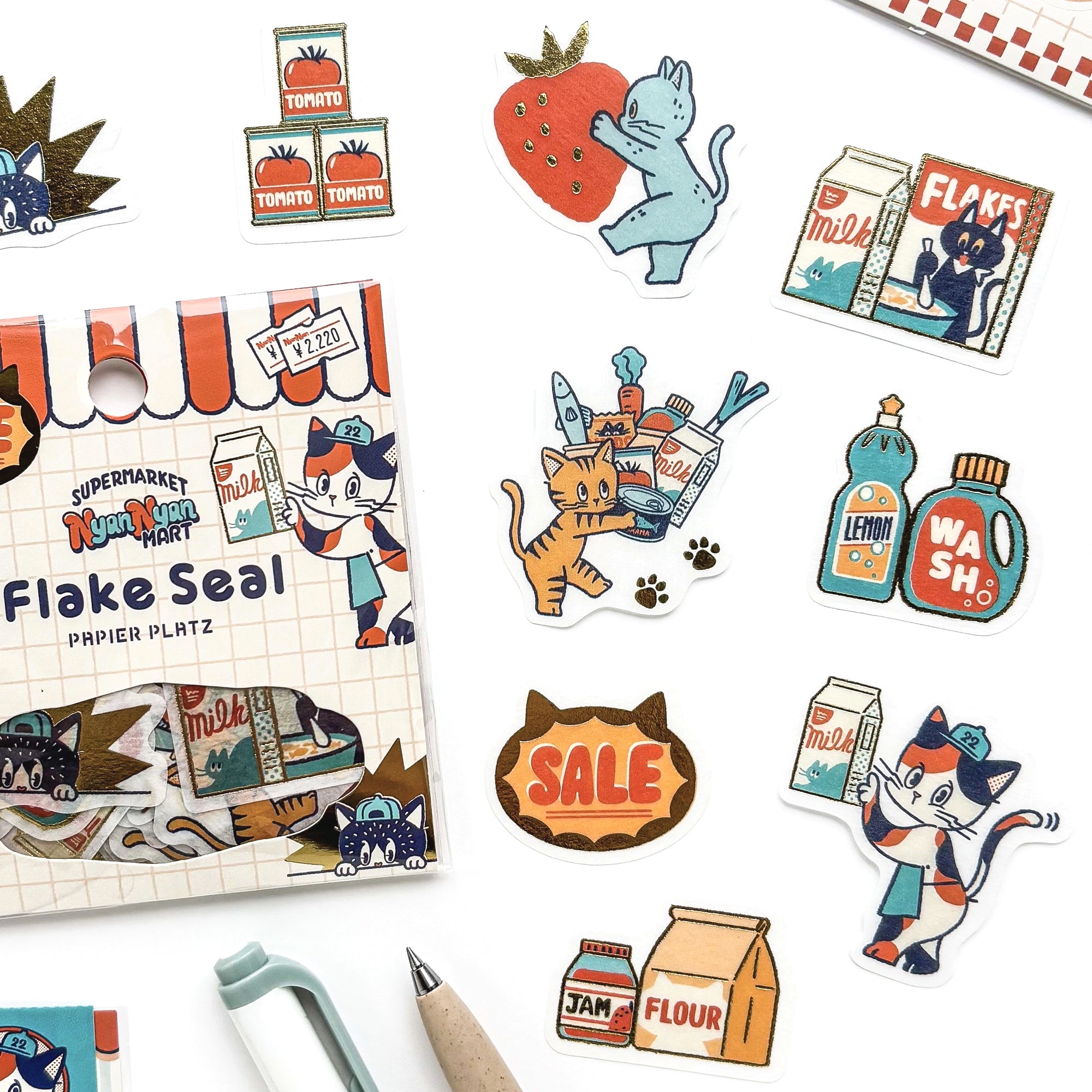 Obi1 / Nyan Nyan MART Flake Stickers - Sale Day