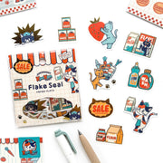 Obi1 / Nyan Nyan MART Flake Stickers - Sale Day