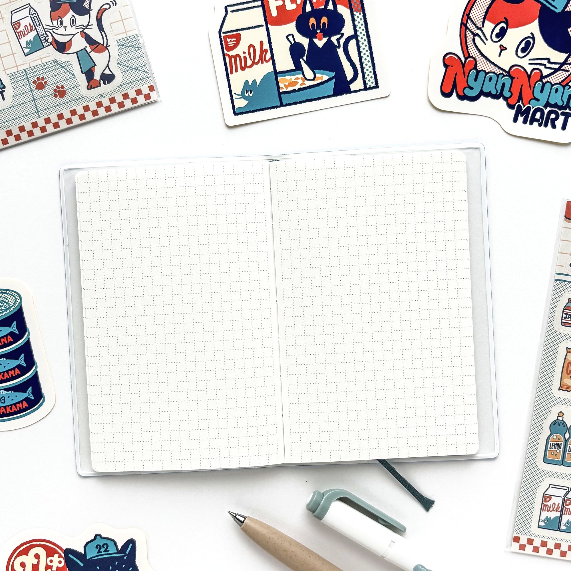 Obi1 / Nyan Nyan MART Pocket Notebook - Open!