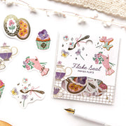 ALACARUDOU / Shiny Flake Stickers - Fleur et Sweets - Le Jardin