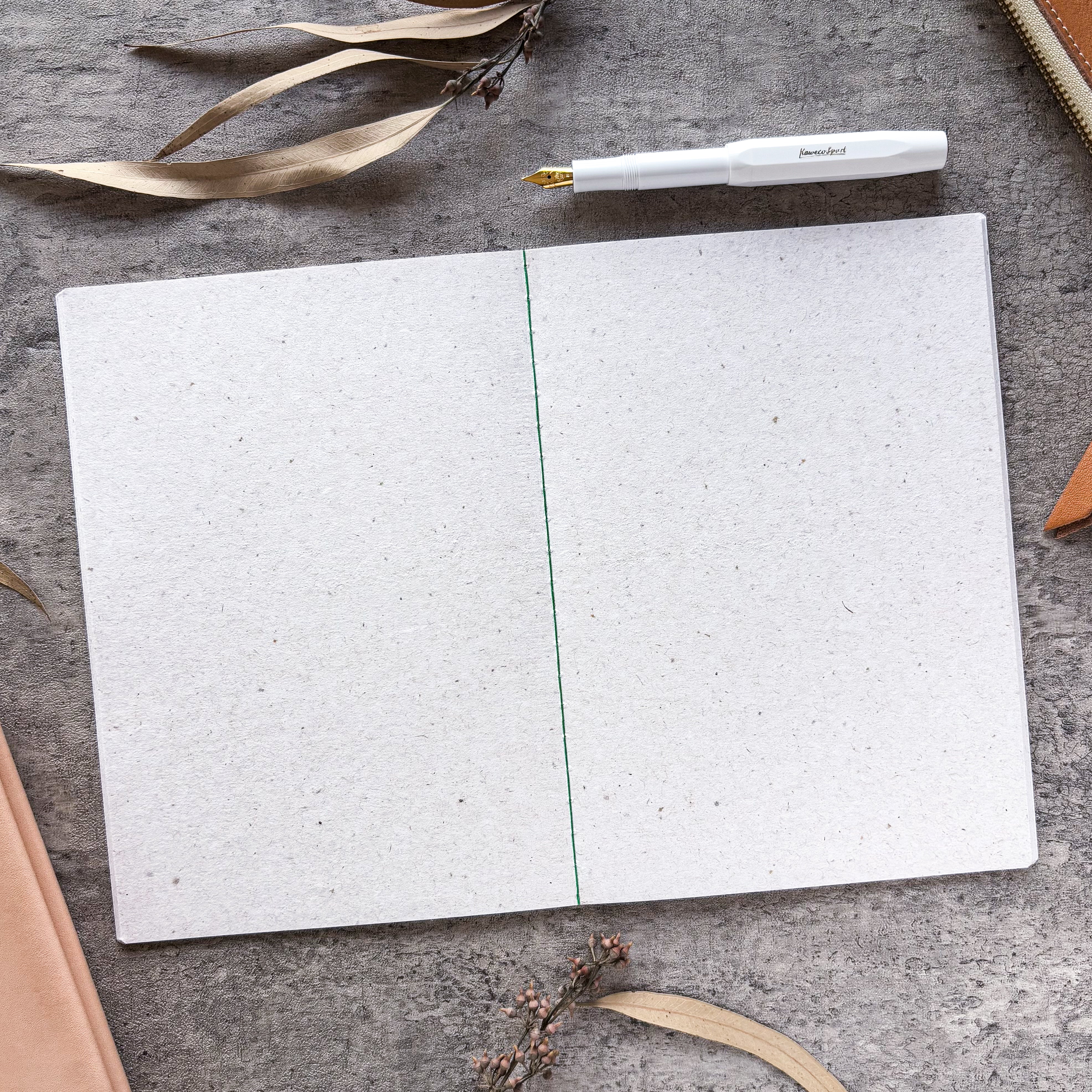 Limited Edition Sutenai 100% Recycled Washi Paper Notebook - Plain A5