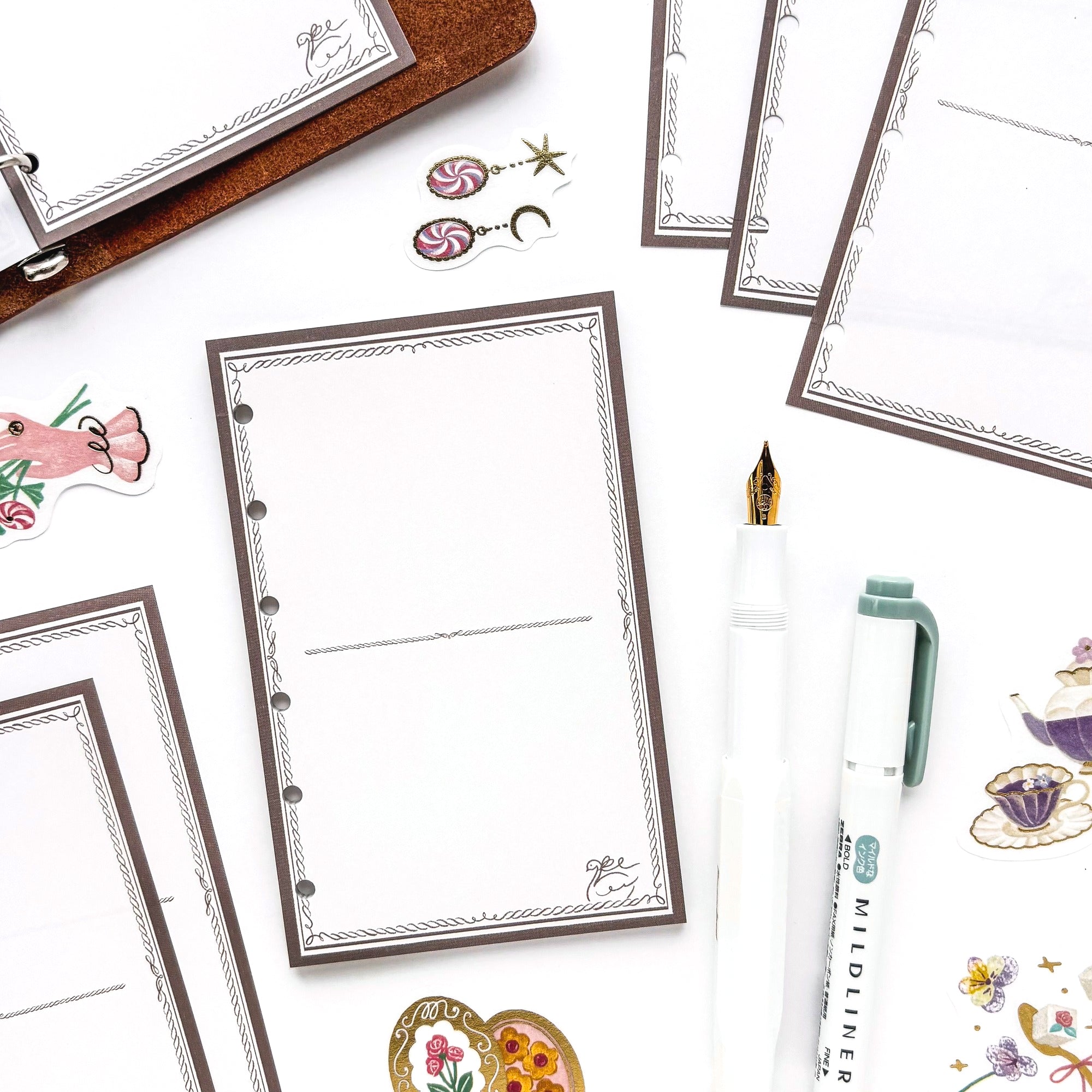ALACARUDOU / M6 Planner Refills - Classic Swan