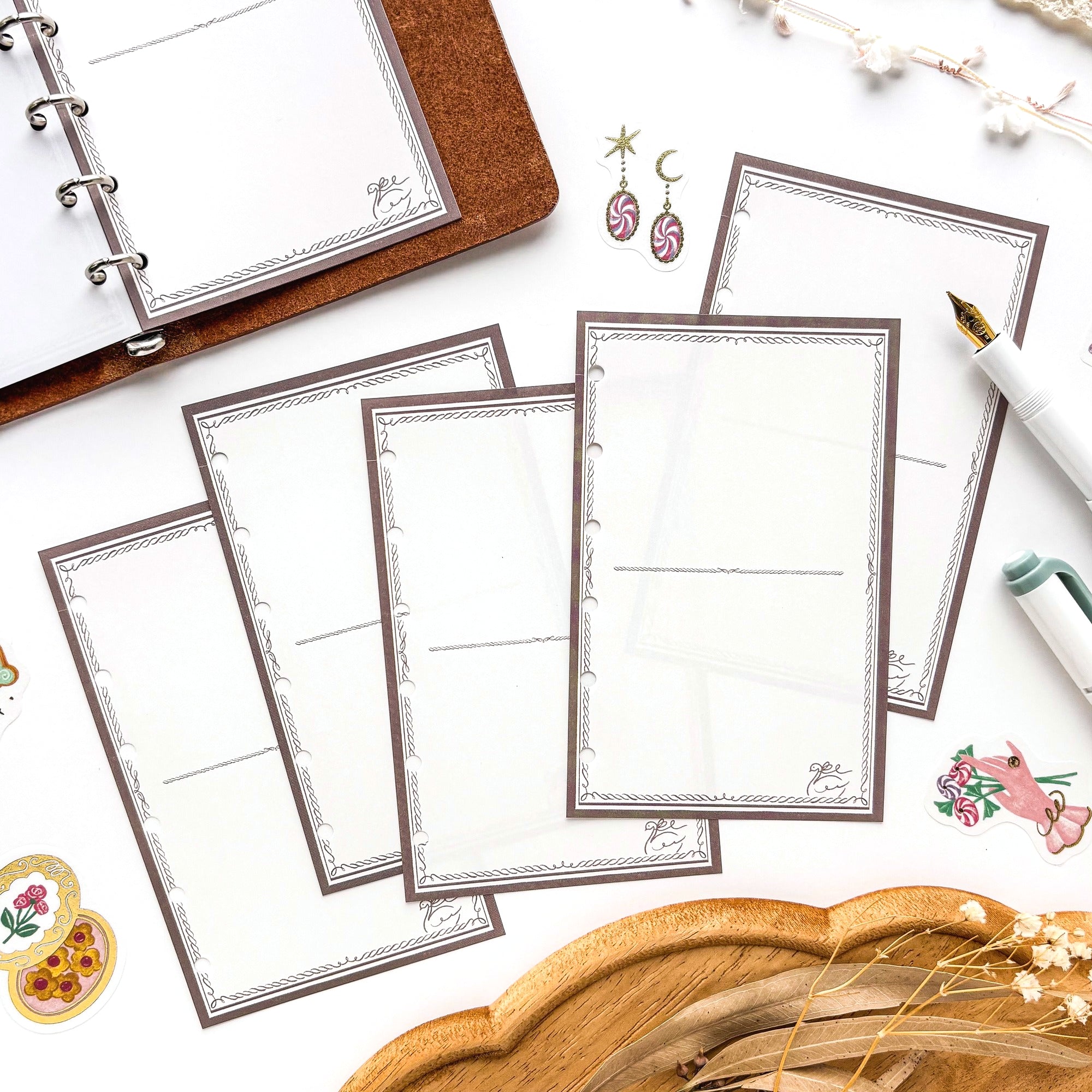 ALACARUDOU / M6 Planner Refills - Classic Swan