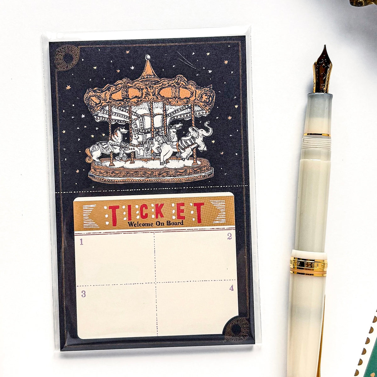 Aya Inoue / Double-Sided Memo Pad - Carousel