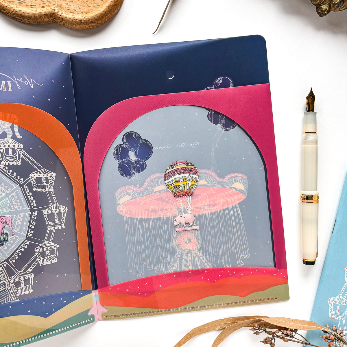 Aya Inoue / A5 Double-Pocket Clear Folder - Tiger