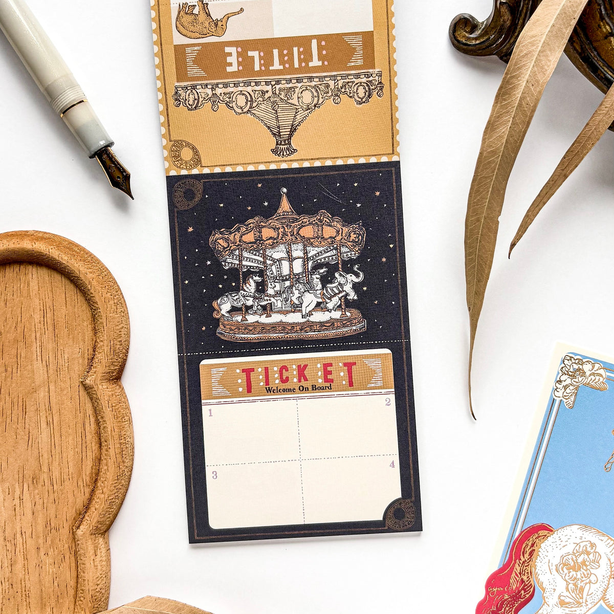 Aya Inoue / Double-Sided Memo Pad - Carousel