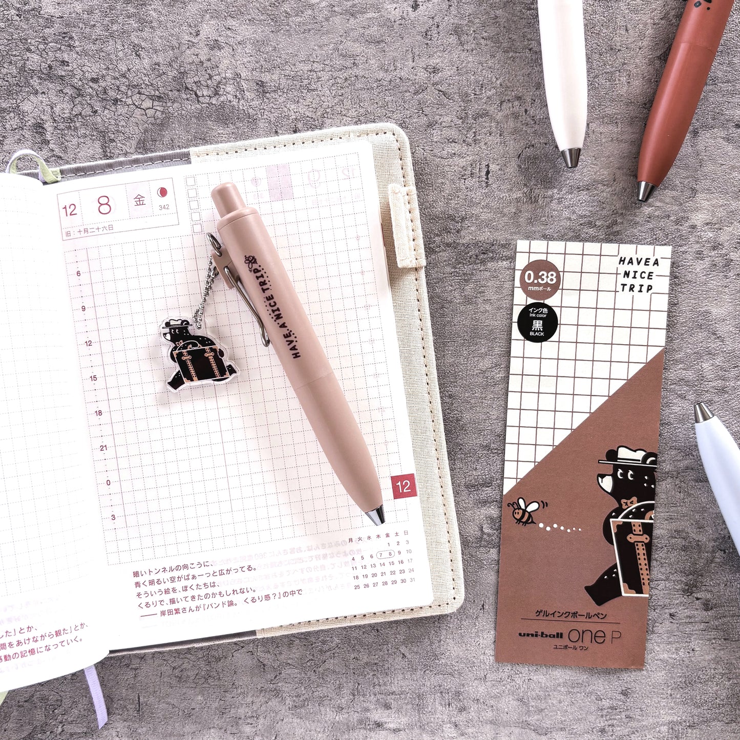 Obi1 / Uni-ball One P - Have a nice trip (0.38mm)