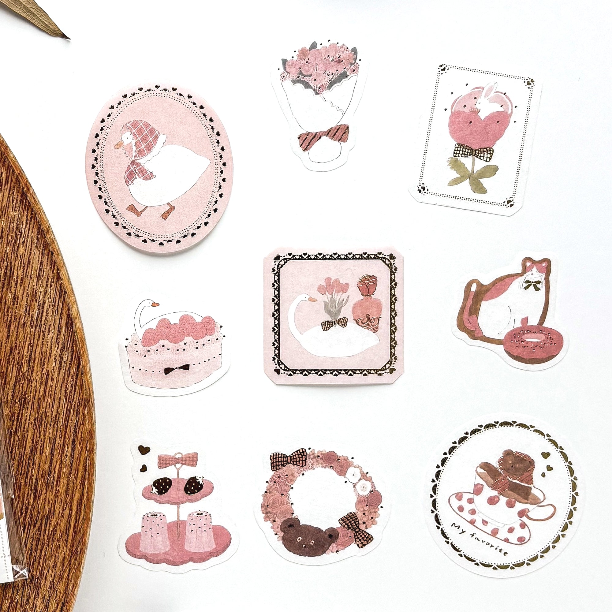 Shoichiro Tobimatsu / Flake Stickers - Pink Favorite