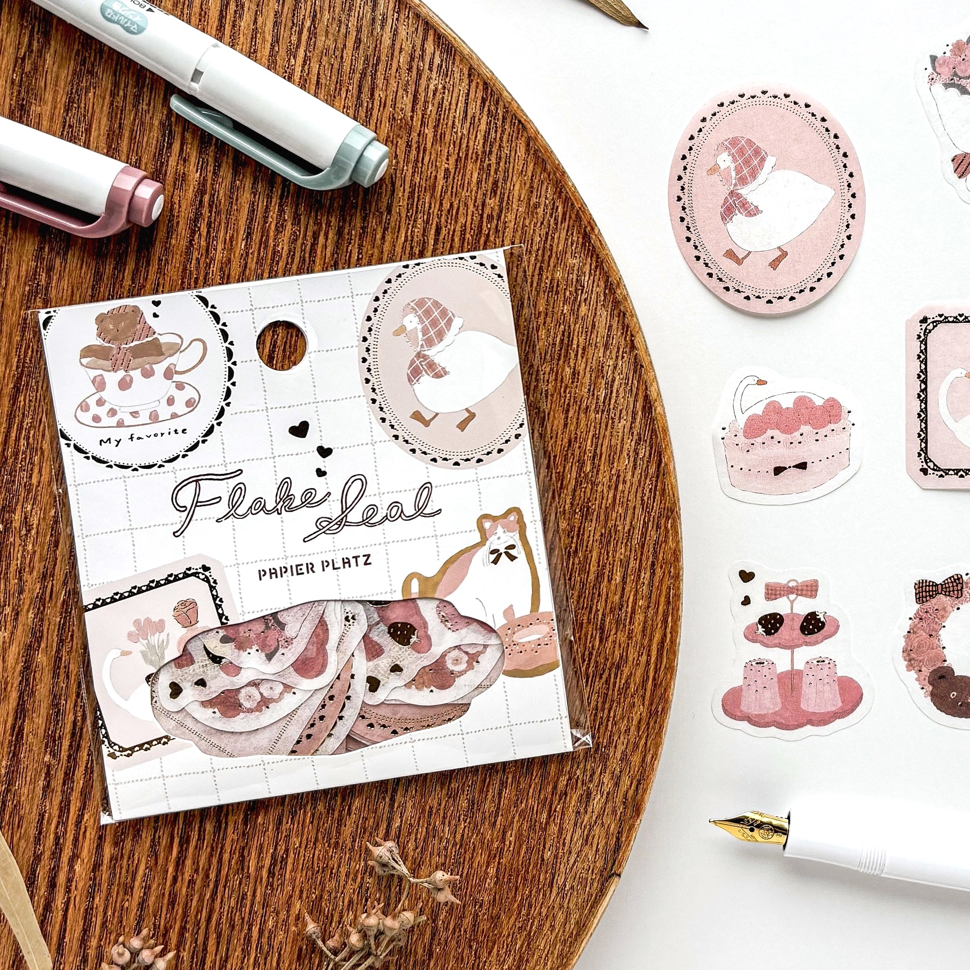 Shoichiro Tobimatsu / Flake Stickers - Pink Favorite