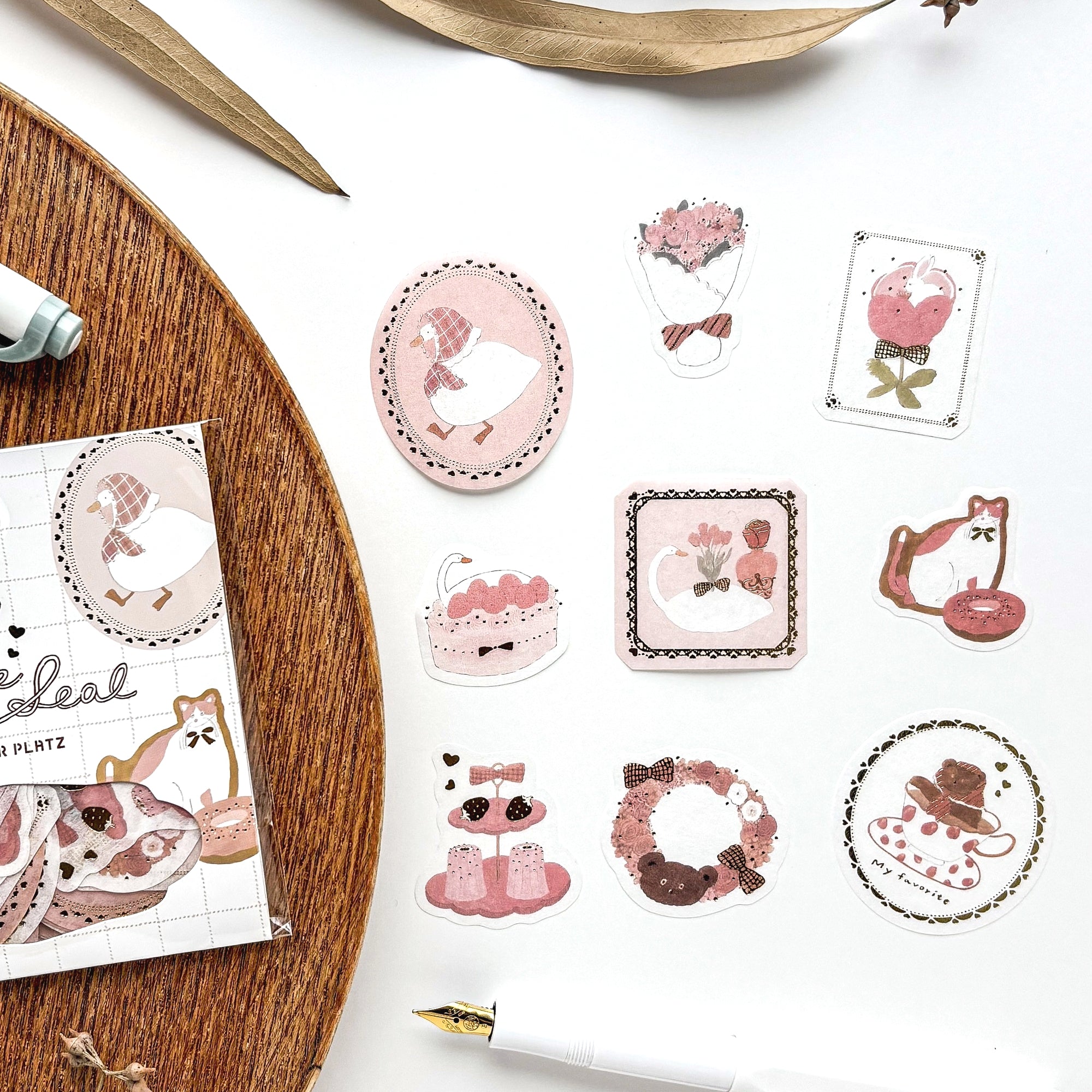 Shoichiro Tobimatsu / Flake Stickers - Pink Favorite