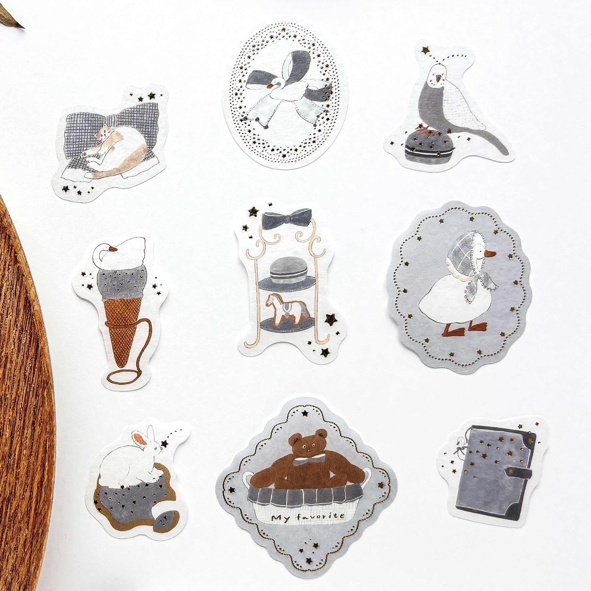 Shoichiro Tobimatsu / Flake Stickers - Blue Favorite