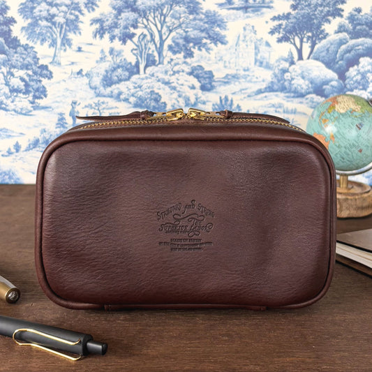 THE SUPERIOR LABOR / ユティリティレザーポーチ「ダークブラウン」