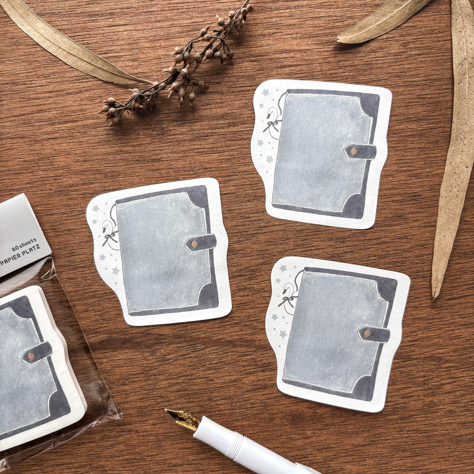 Shoichiro Tobimatsu / Die-cut Sticky Notes - Swan & Planner