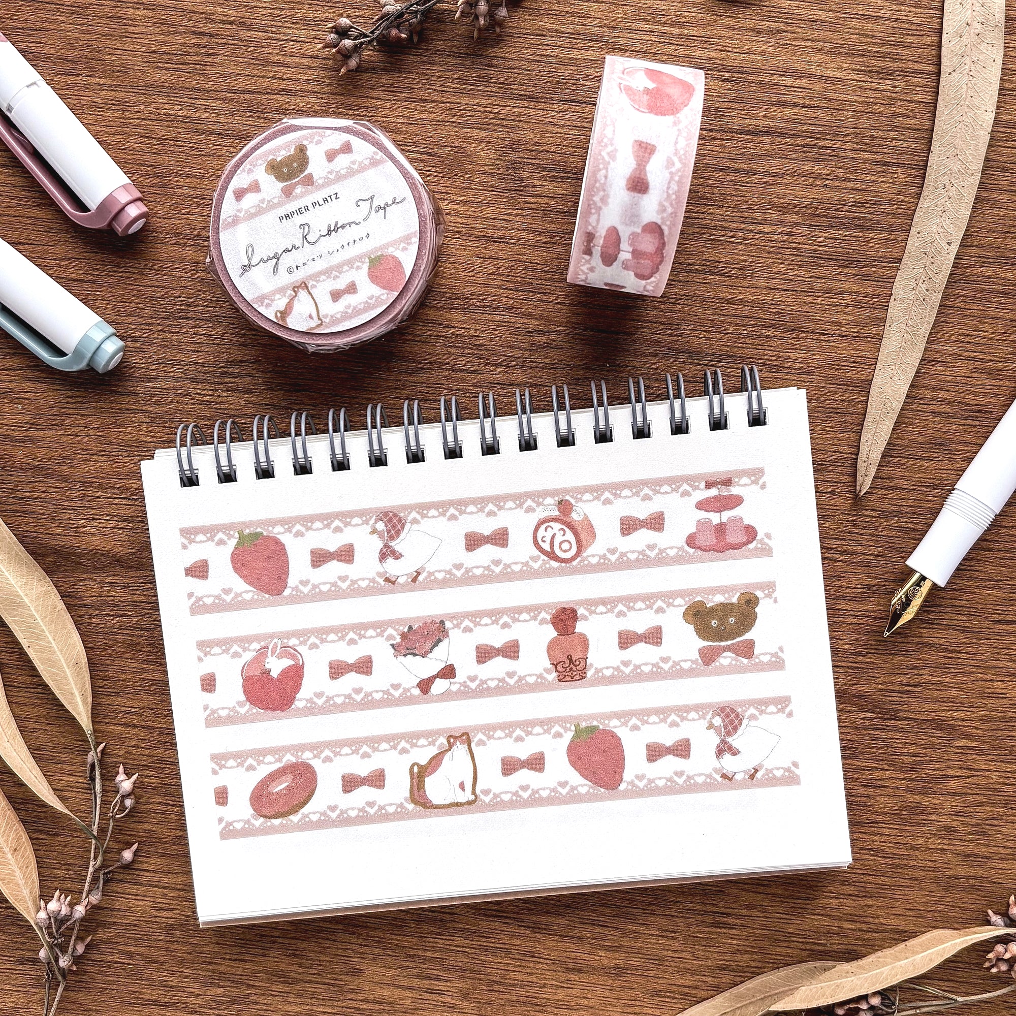 Shoichiro Tobimatsu / Washi Tape - Sugar Ribbon (pink)