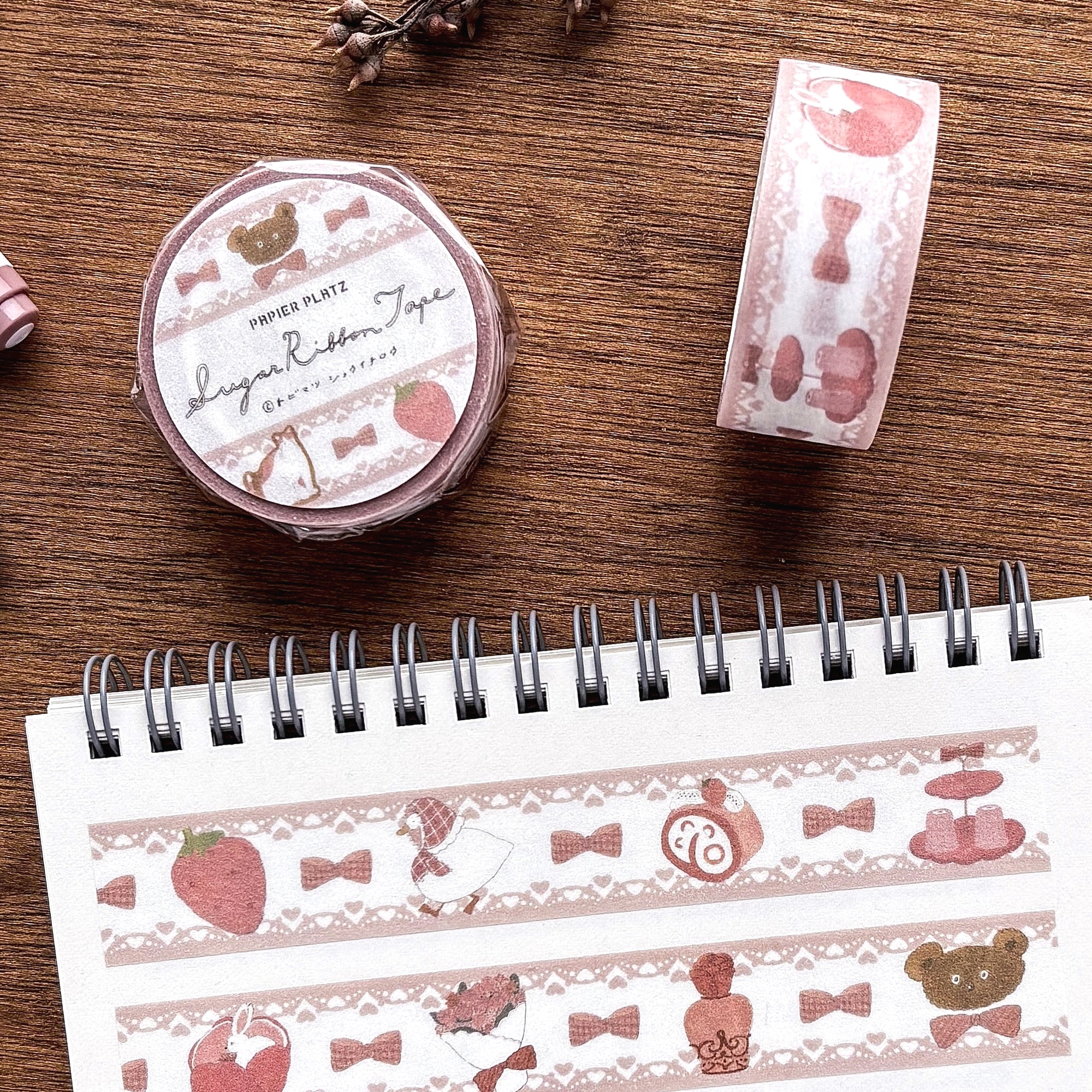 Shoichiro Tobimatsu / Washi Tape - Sugar Ribbon (pink)