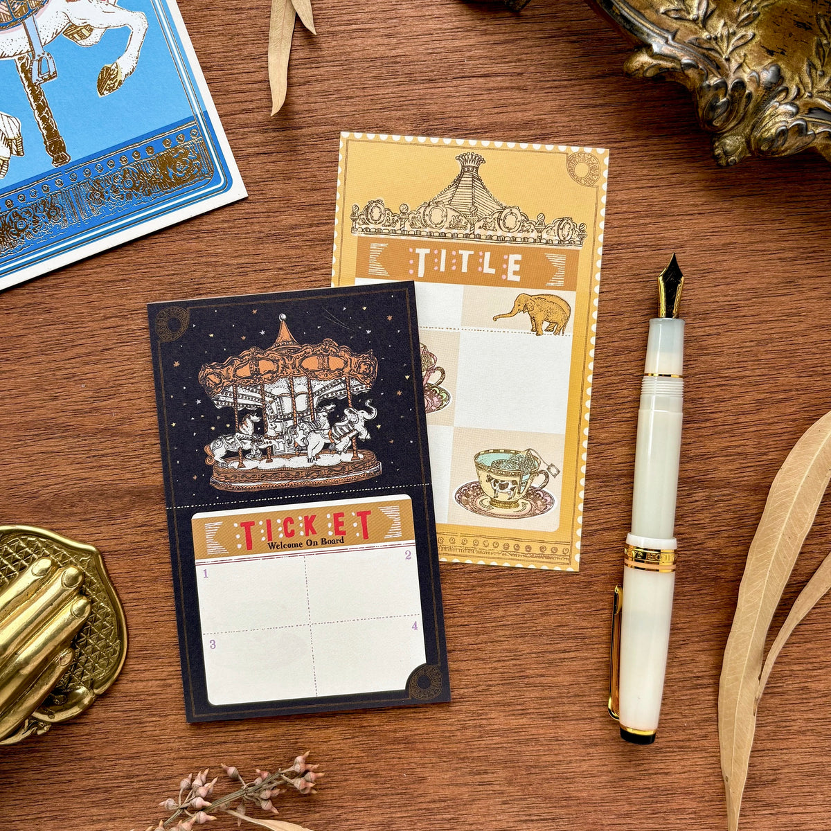 Aya Inoue / Double-Sided Memo Pad - Carousel