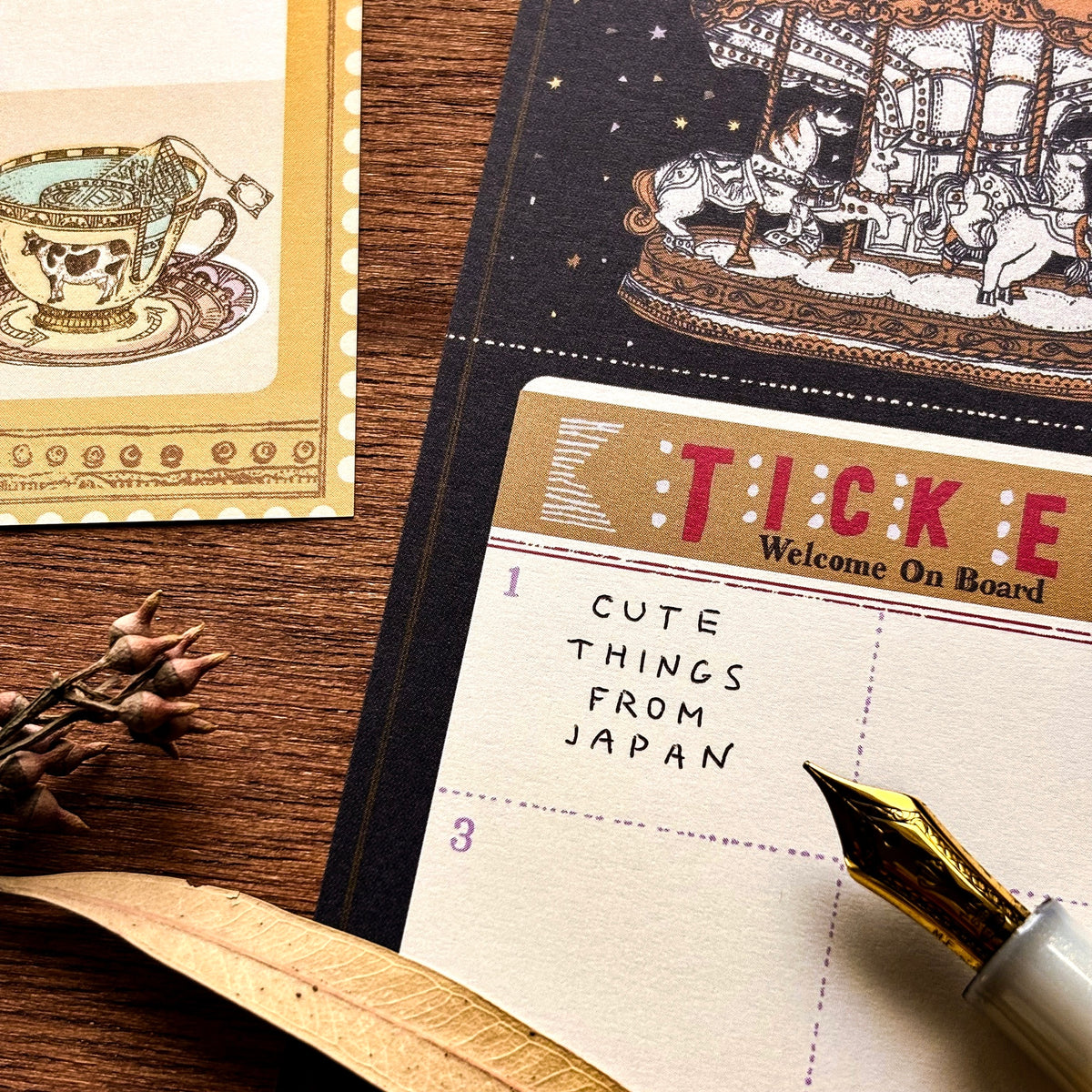 Aya Inoue / Double-Sided Memo Pad - Carousel