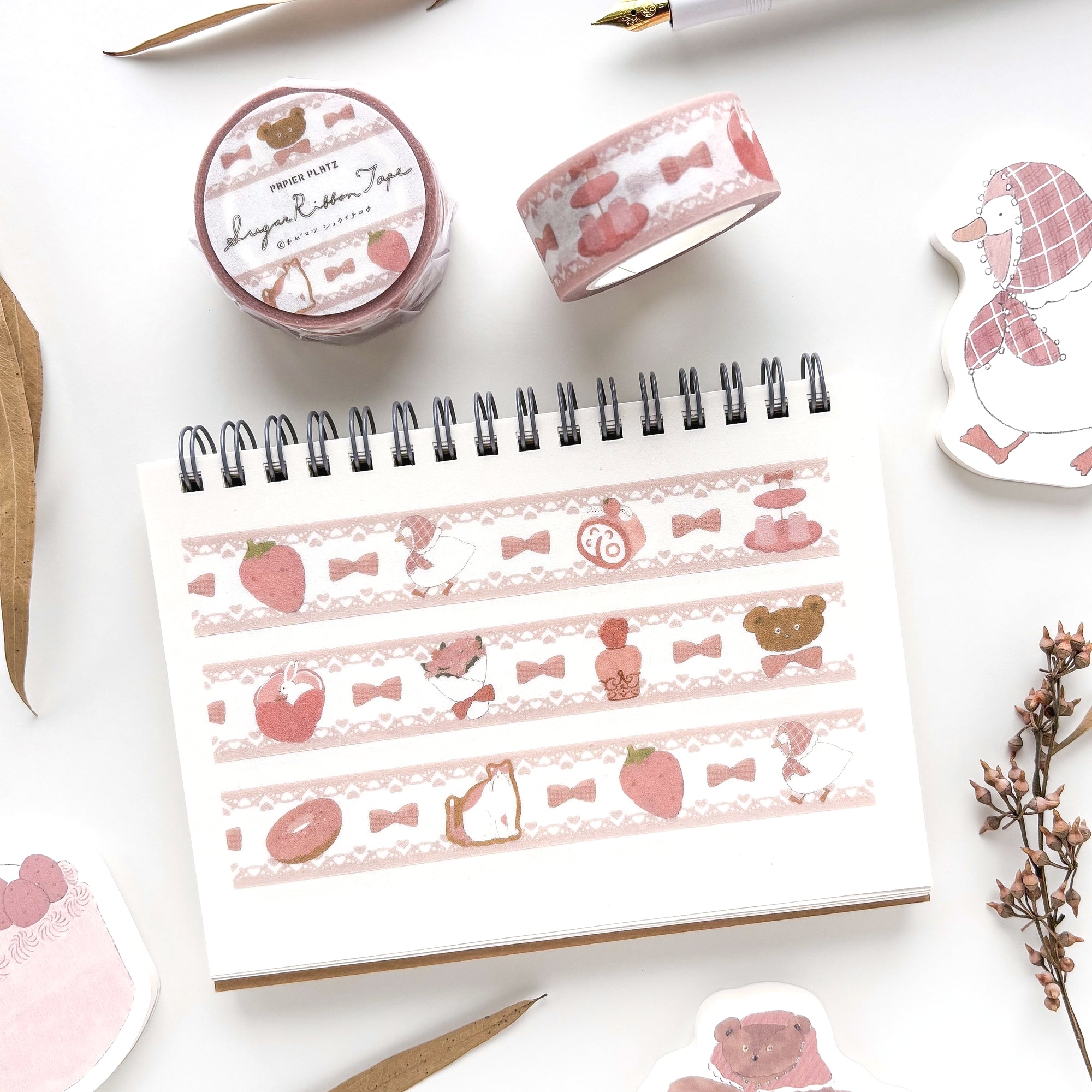 Shoichiro Tobimatsu / Washi Tape - Sugar Ribbon (pink)