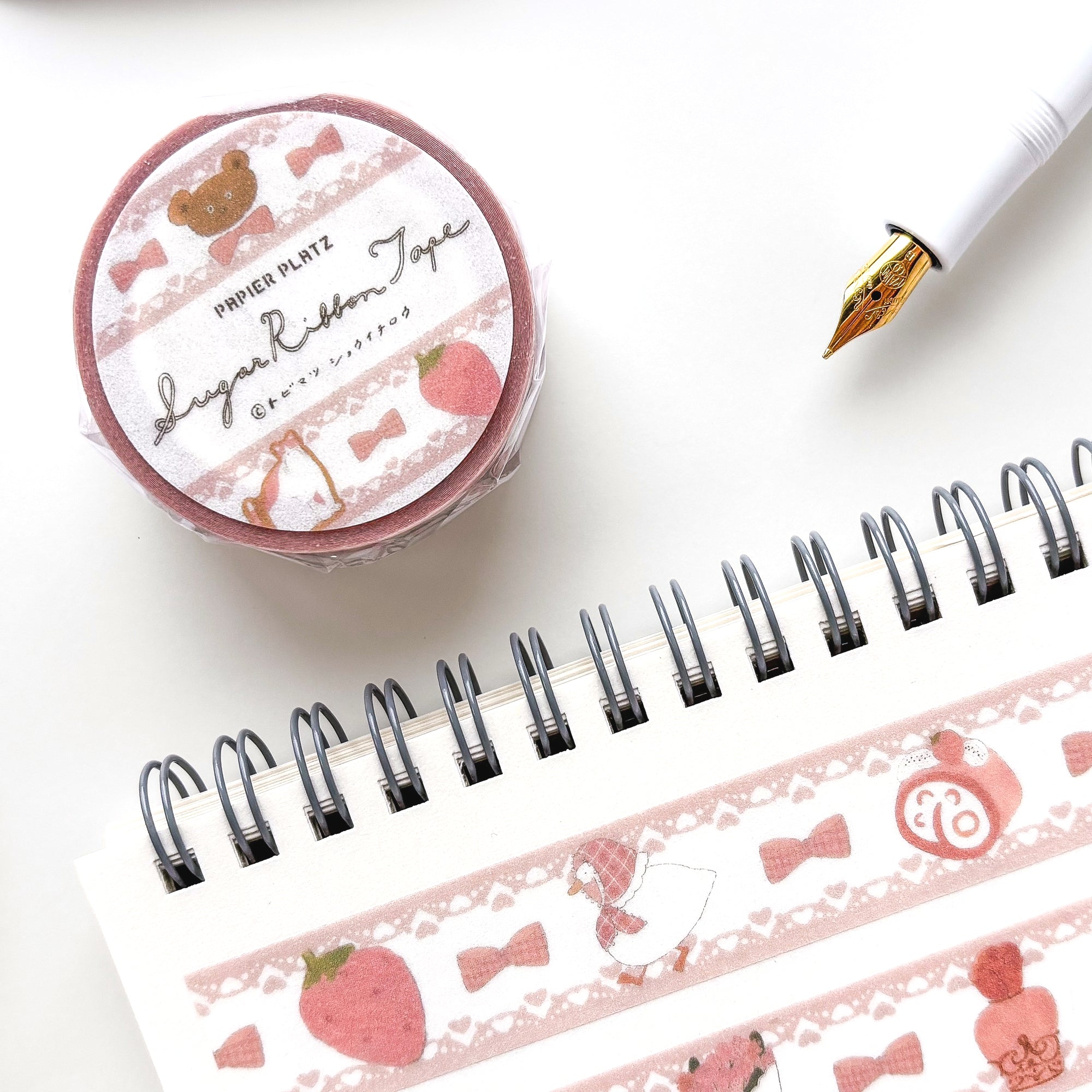 Shoichiro Tobimatsu / Washi Tape - Sugar Ribbon (pink)