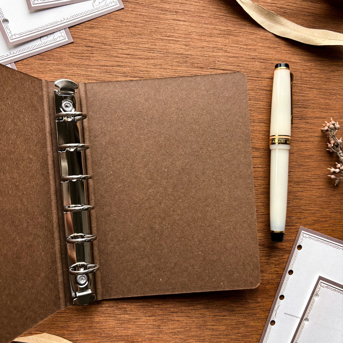Aya Inoue / M6 Papre Ring Binder - Tea Cup