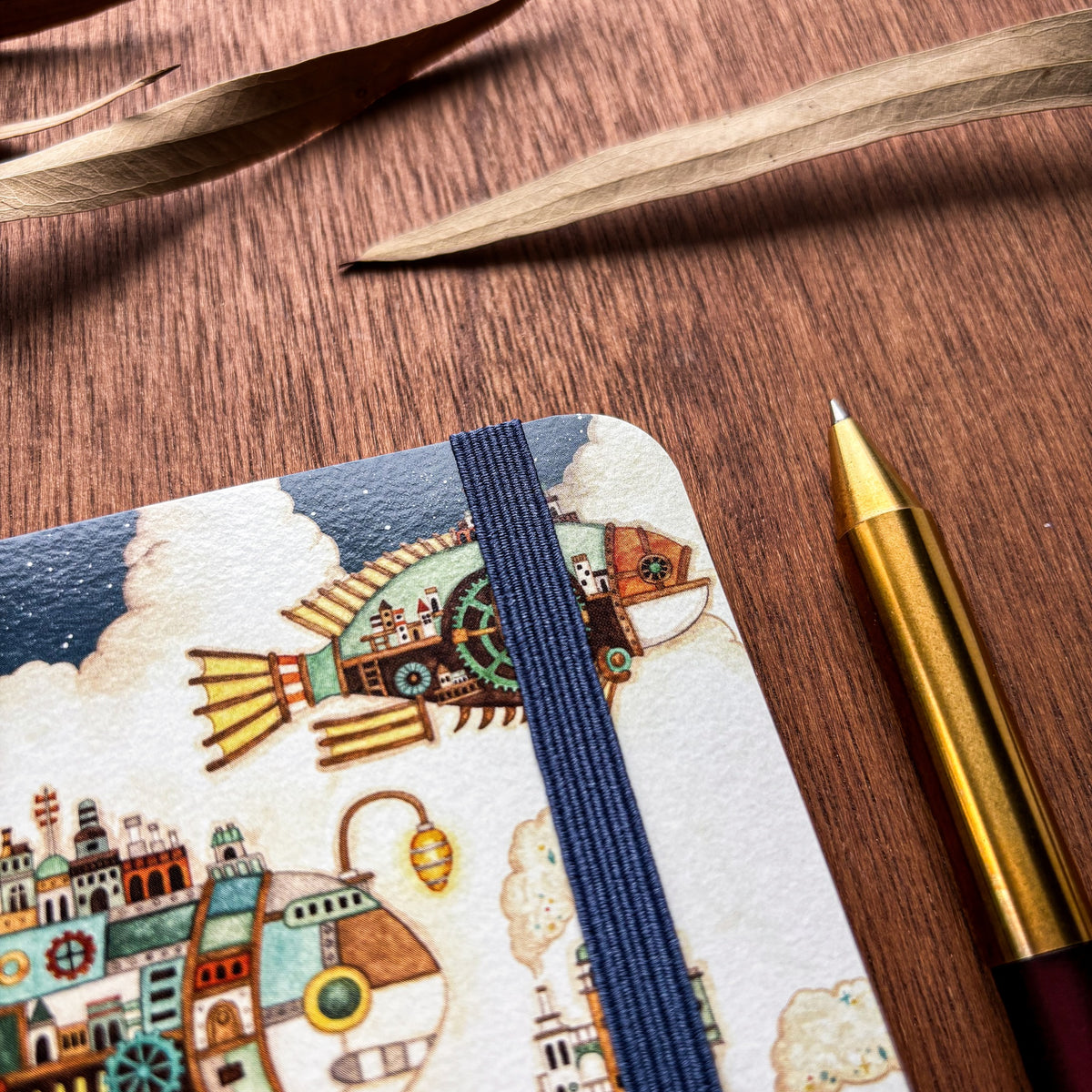 Kuusoogai / Small Ring Notebook - Flying Fish Town