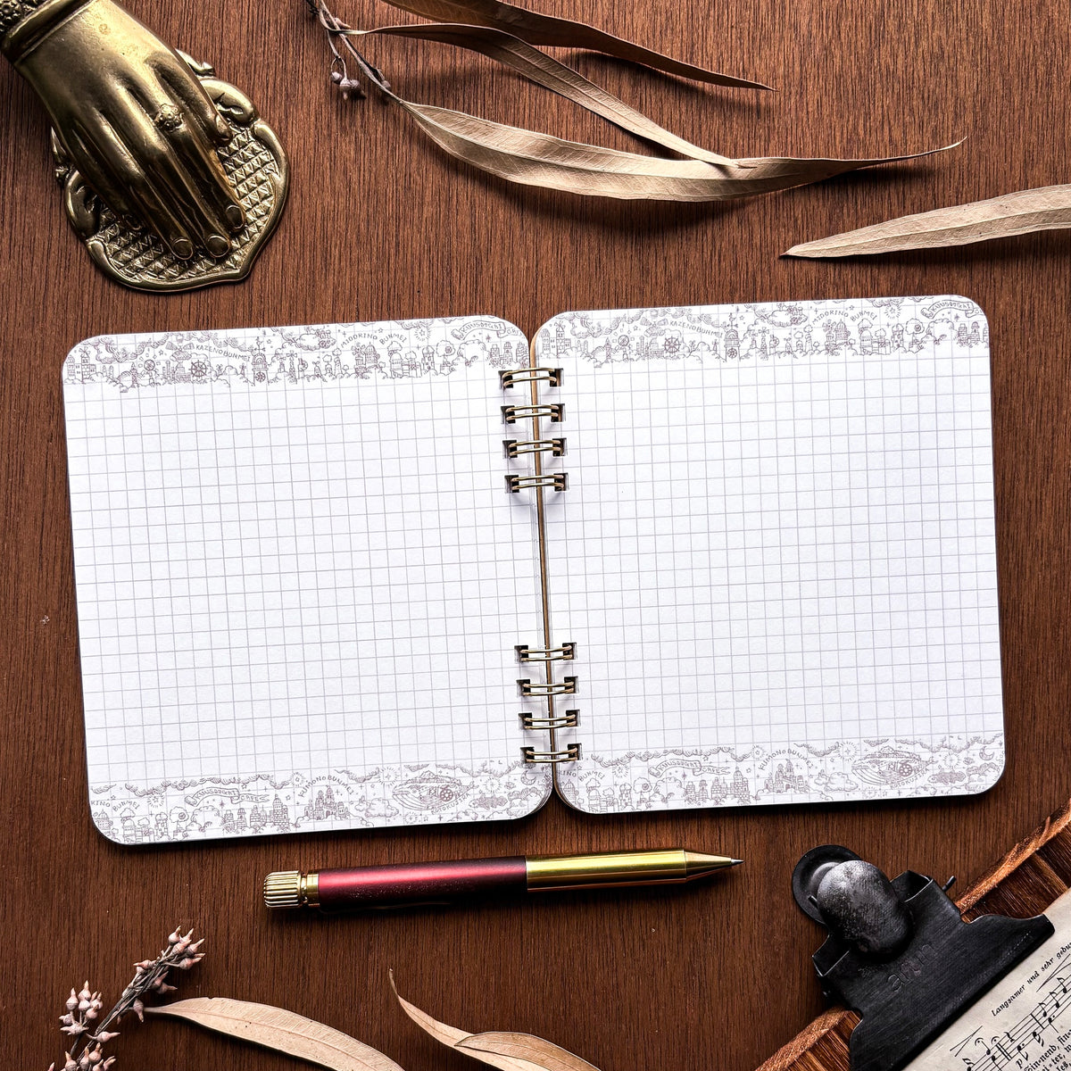 Kuusoogai / Small Ring Notebook - The Stationery Town Loved by Travelers