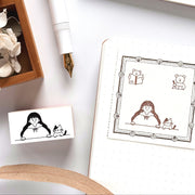 Peppoko / Rubber Stamp - Hello Friends