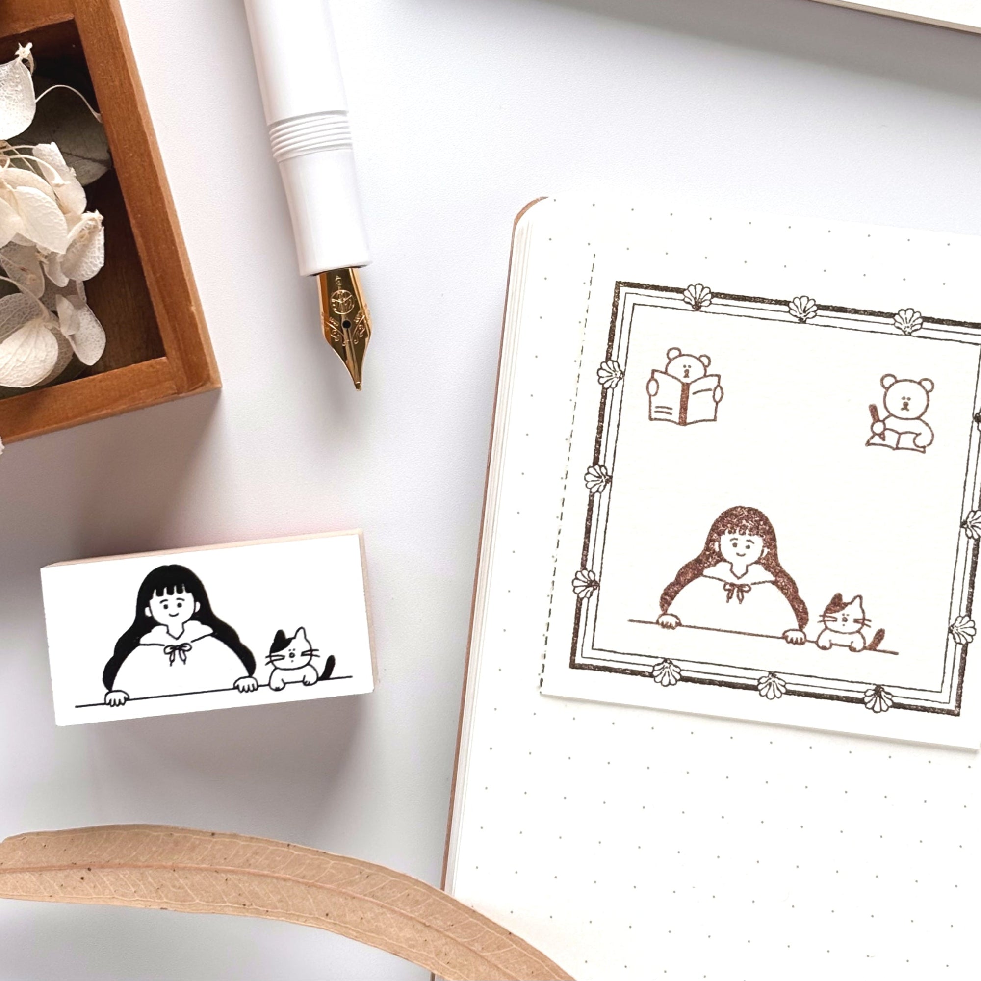 Peppoko / Rubber Stamp - Hello Friends