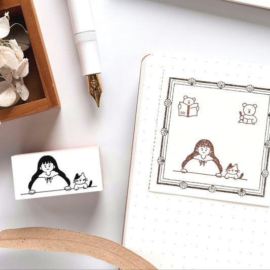 Peppoko / Rubber Stamp - Hello Friends
