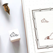 Peppoko / Mini Rubber Stamp - Tired