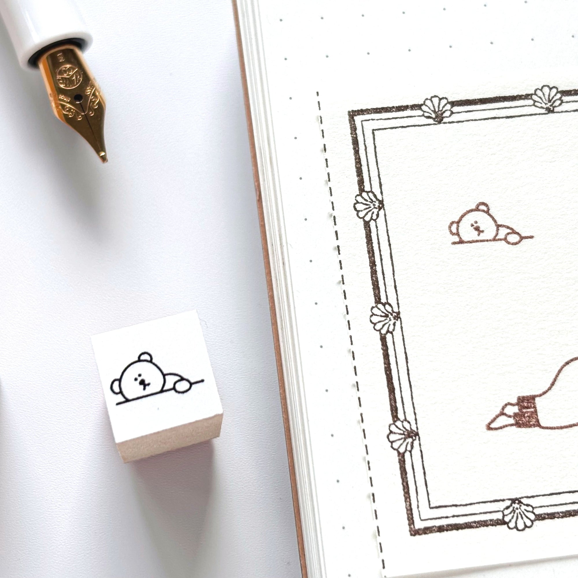 Peppoko / Mini Rubber Stamp - Tired