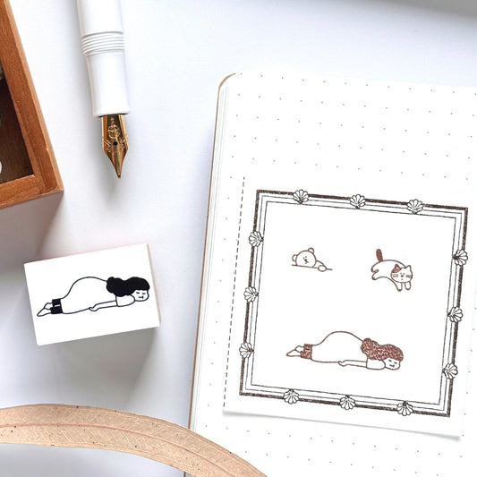 Peppoko / Rubber Stamp - Lazy Day
