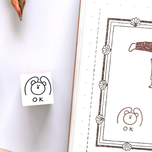 Peppoko / Mini Rubber Stamp - OK