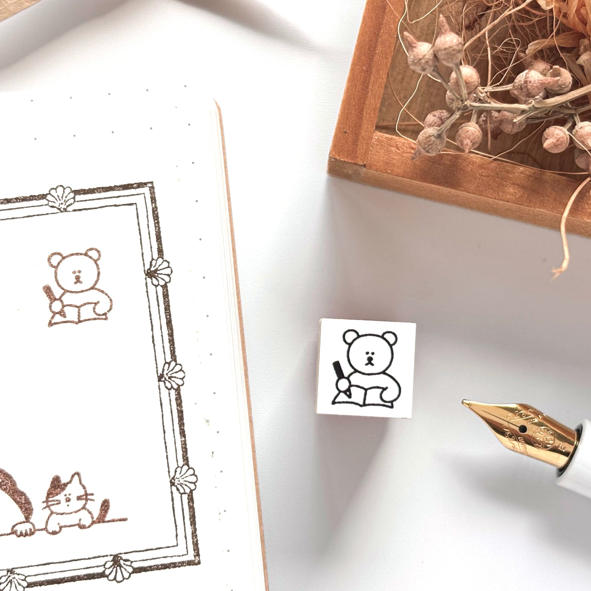 Peppoko / Mini Rubber Stamp - Study