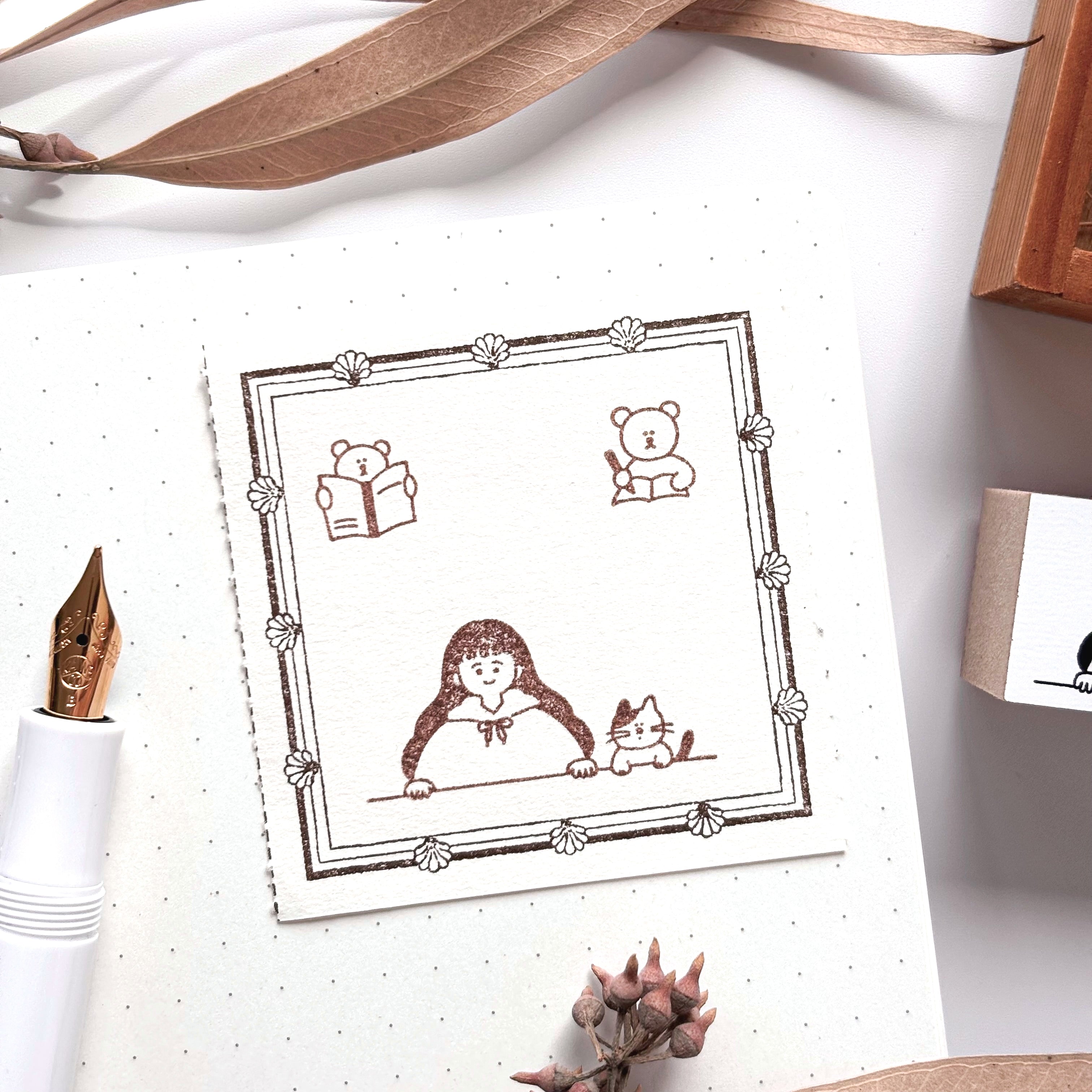 Peppoko / Rubber Stamp - Hello Friends