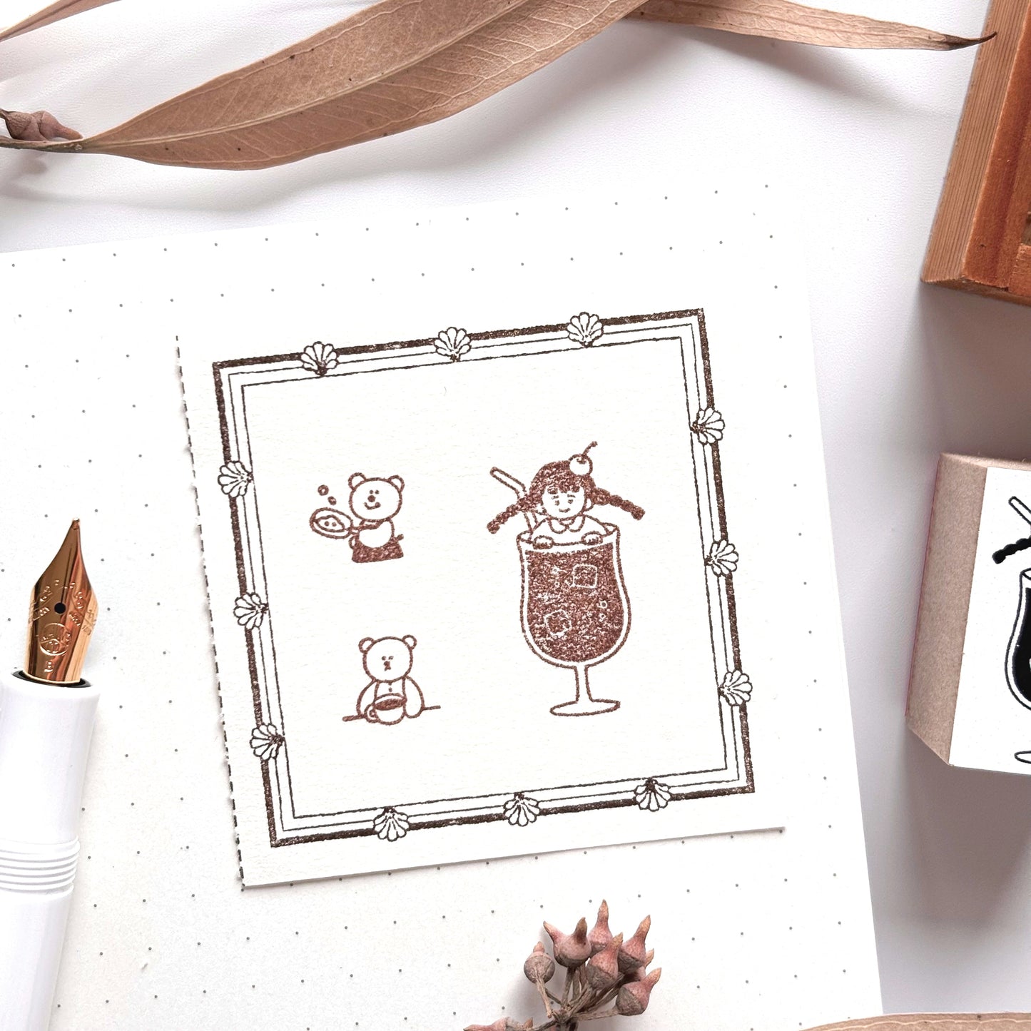 Peppoko / Rubber Stamp - Cream Soda