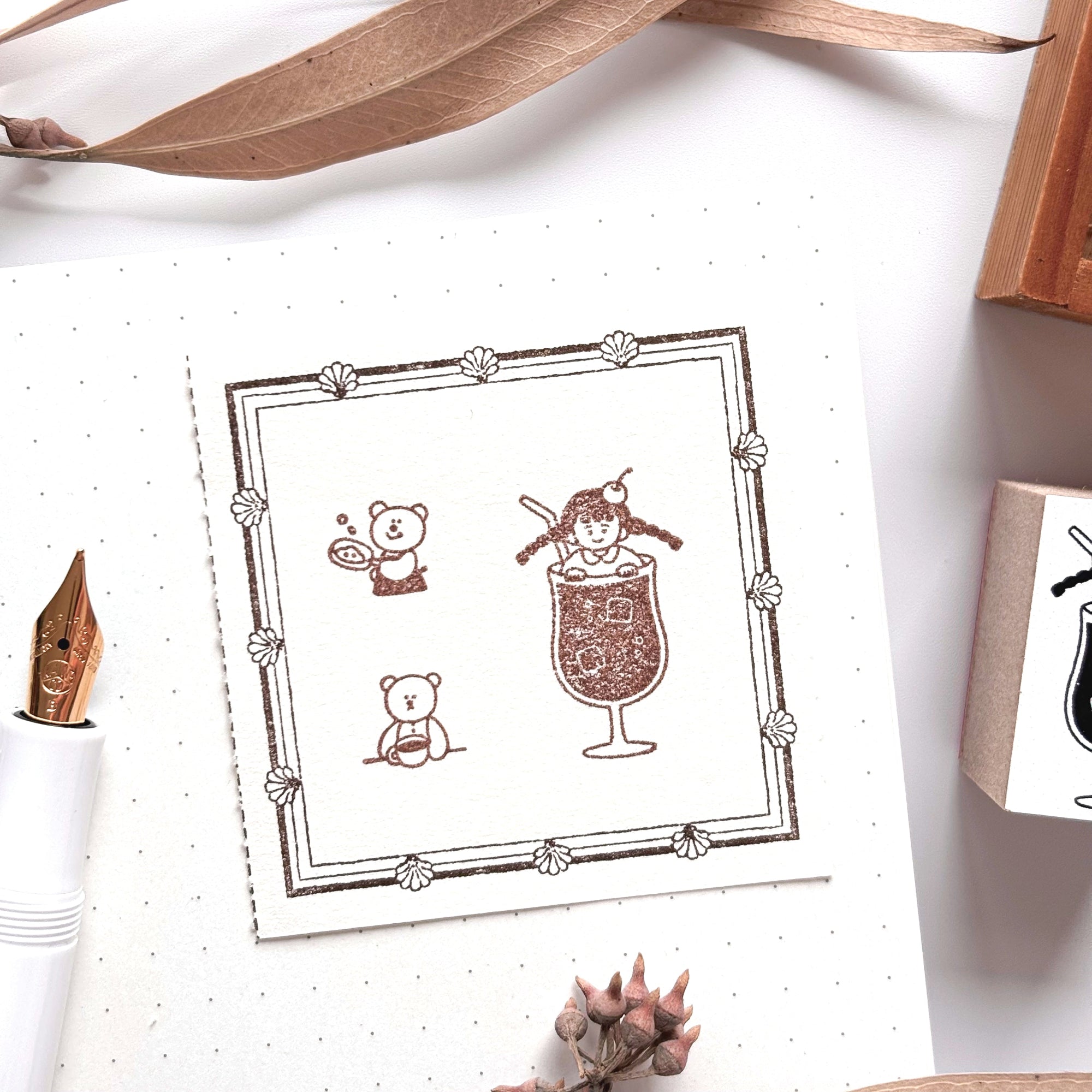 Peppoko / Mini Rubber Stamp - Take a Break