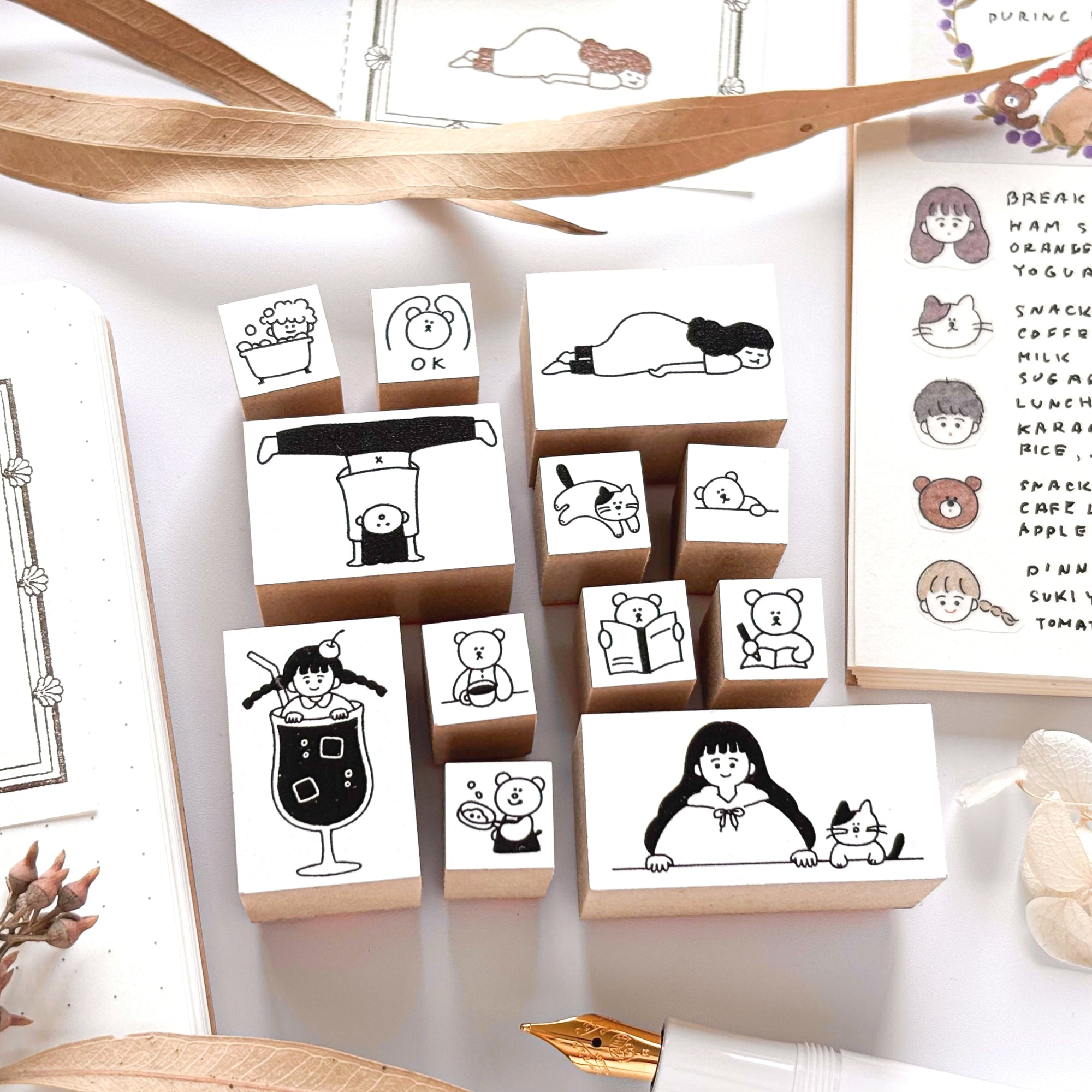 Peppoko / Mini Rubber Stamp - Take a Break