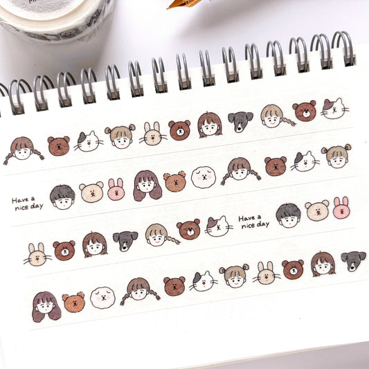 Peppoko / Washi Tape - Faces