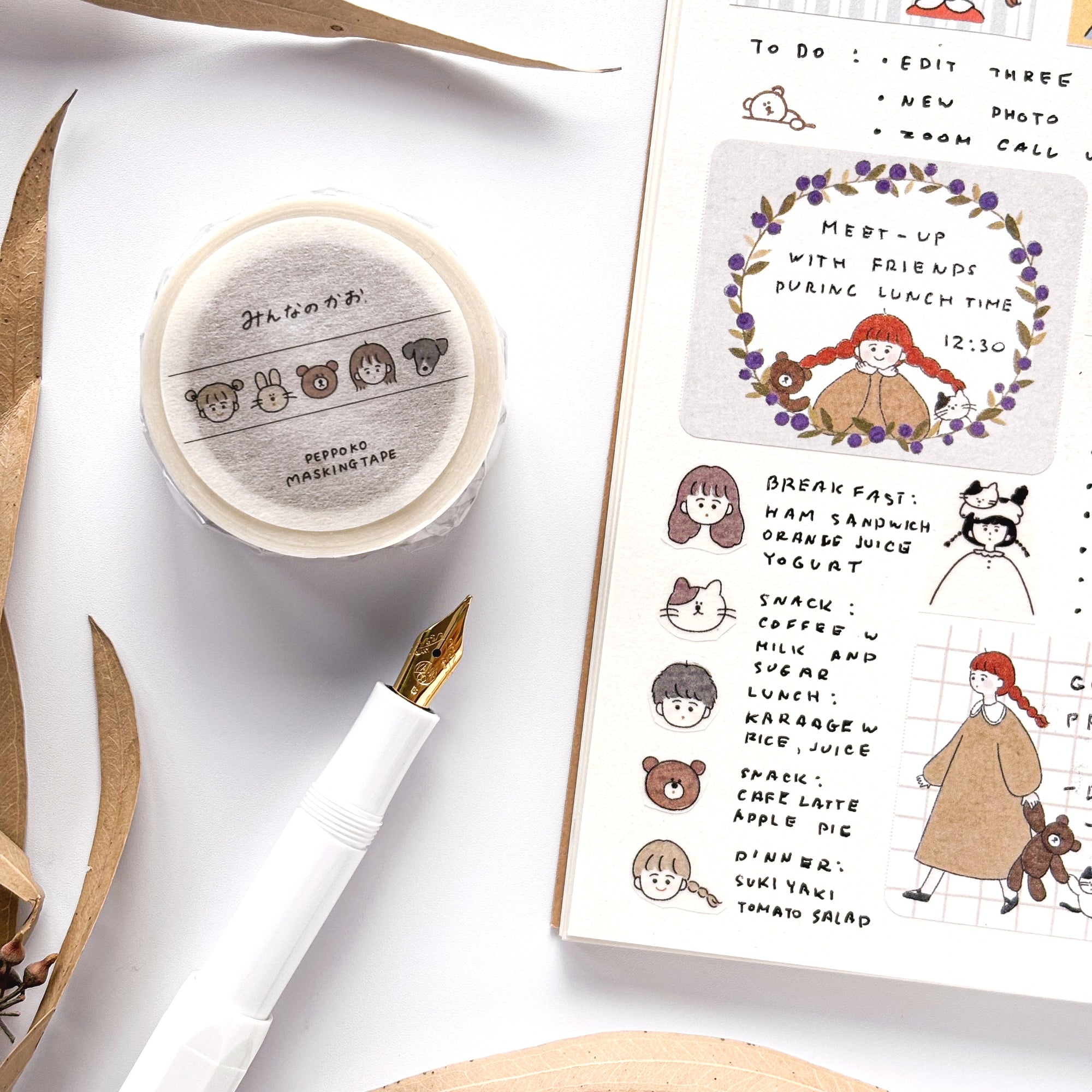 Peppoko / Washi Tape - Faces
