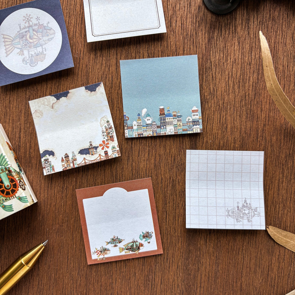 Kuusoogai / Book-shaped Sticky Notes - Flying Fish Town