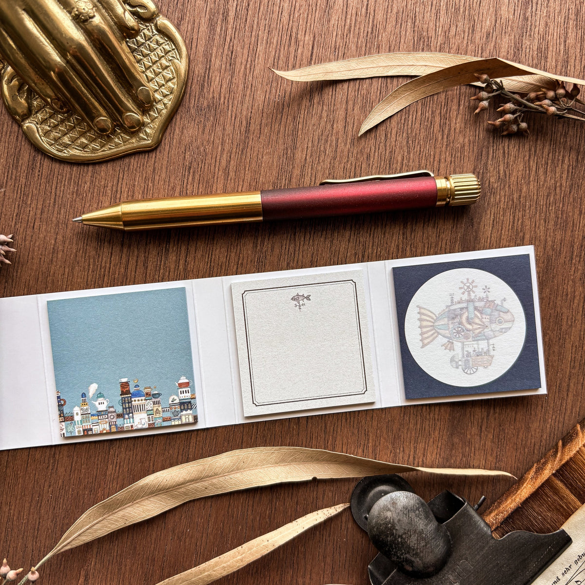 Kuusoogai / Book-shaped Sticky Notes - Flying Fish Town