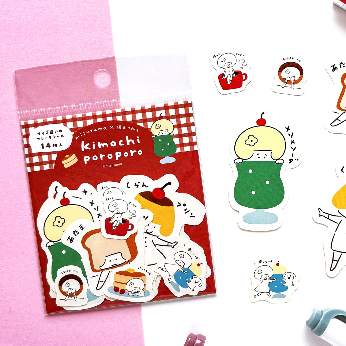 [Limited Edition] mizutama / Flake Stickers - Cafe
