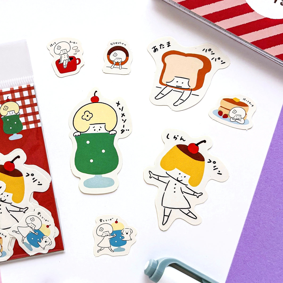 [Limited Edition] mizutama / Flake Stickers - Cafe